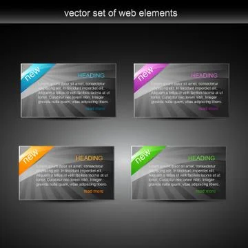 Web elements 스톡 일러스트
