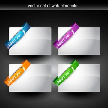 Web elements Illustrazione stock