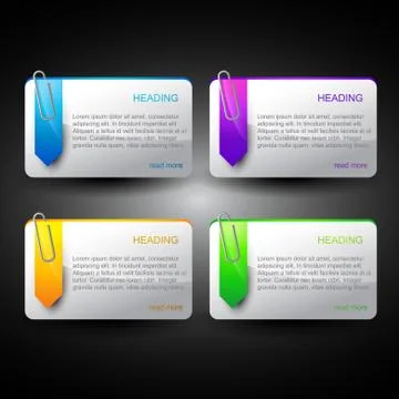 Web elements Stock Illustration