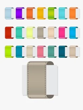 Web elements ribbon Stock Illustration