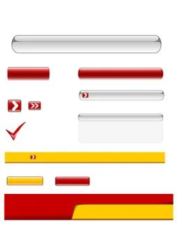 Web Elements Vector Design Set Stock Illustration