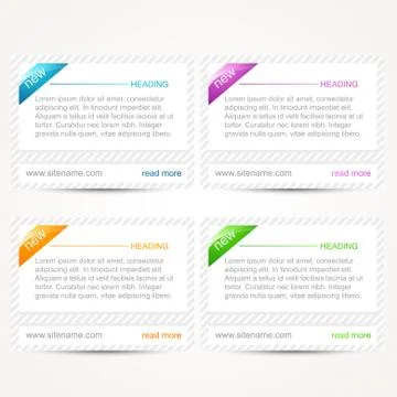 Web elements vector Stock Illustration