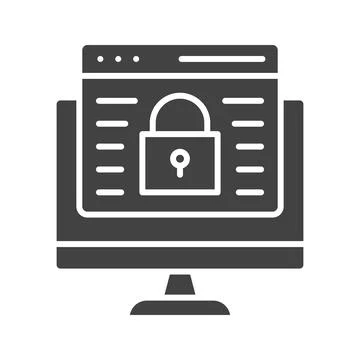 Web Encryption icon vector image. Stock Illustration