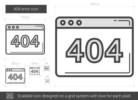 Web error line icon イラスト素材