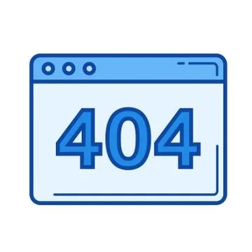 Web error line icon. イラスト素材