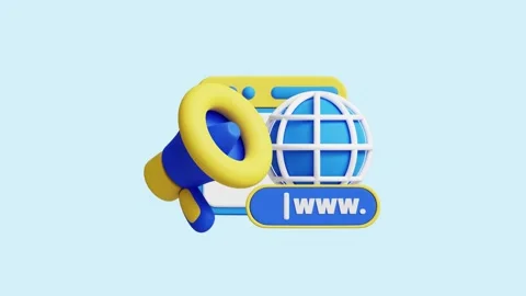 Web Exposure animated 3d icon. Stock Footage 289453681