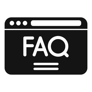 Web faq icon simple vector. People solution Stock Illustration