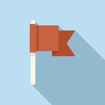 Web flag icon flat vector. App interface Stock Illustration