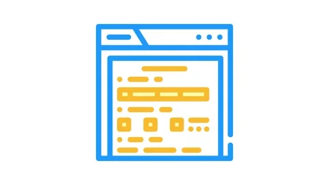 Web folder color icon animation Stock Footage 327273362