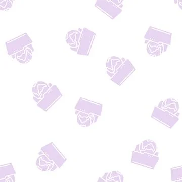 Web folder glyph seamless pattern 库存插图