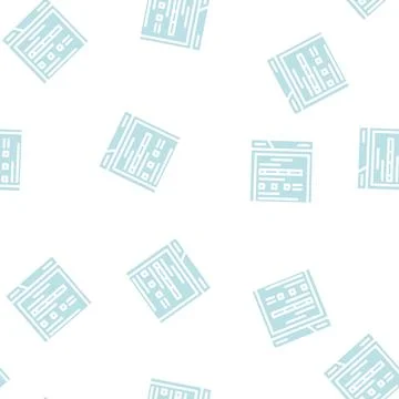 Web folder glyph vector seamless pattern 스톡 일러스트