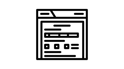 Web folder line icon animation Stock Footage 326767161