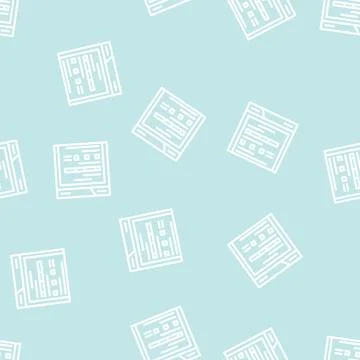 Web folder line vector seamless pattern 스톡 일러스트