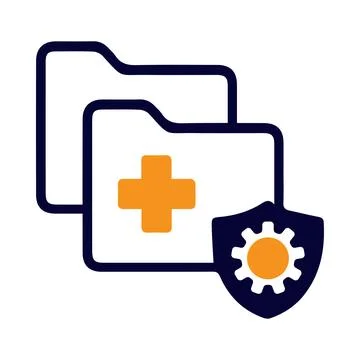 Web, folder, secure, tick, gear, settings, information web folder security .. Stock Illustration