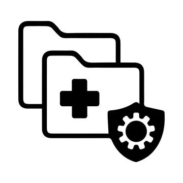 Web, folder, secure, tick, gear, settings, information web folder security .. Stock Illustration