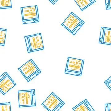 Web folder vector seamless pattern Illustrazione stock