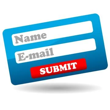 Web form Illustrazione stock