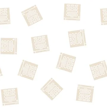 Web form registration glyph seamless pattern Stock Illustration