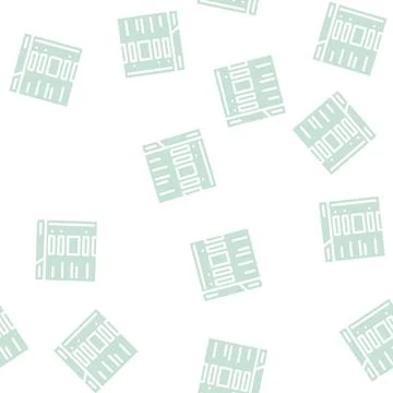 Web form registration glyph vector seamless pattern Stock Illustration