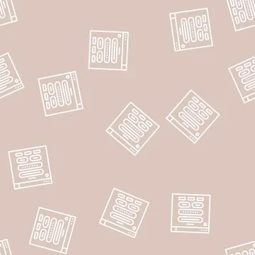 Web form registration line seamless pattern Stock Illustration