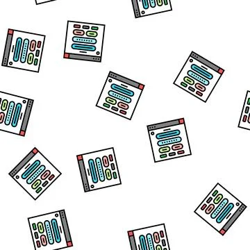 Web form registration vector seamless pattern Stock Illustration