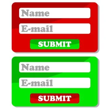 Web forms Illustrazione stock