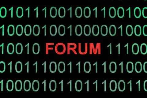 Web forum Illustrazione stock