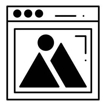 Web Gallery Dualtone Icon Stock Illustration