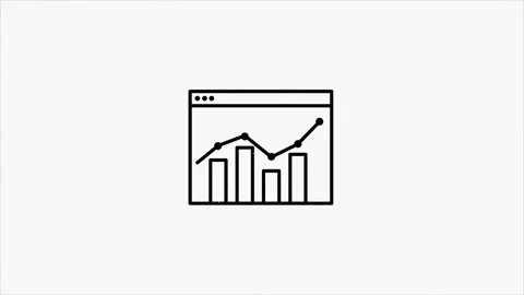Web glitch icon. Business. Email icon. Outline web icon. Motion graphics. 動画素材 153838188