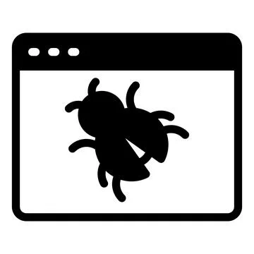 Web glyph icon vector illustration isolated on white background Stock Illustration