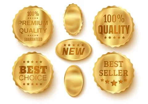 Web golden banners. Stock Illustration
