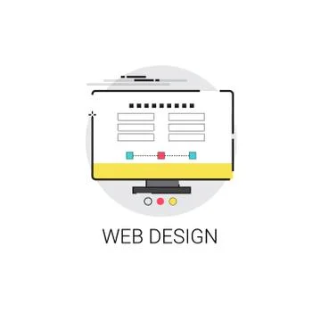 Web Graphic Design Application Development Icon Illustrazione stock