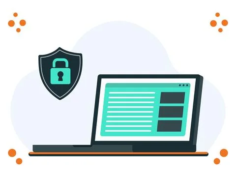 Web Guardian Concept Illustration Stock Illustration