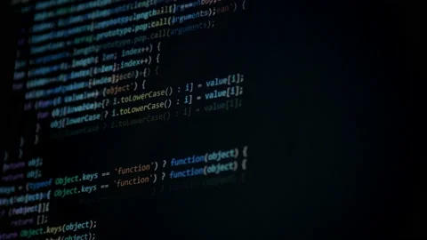 Web hacking with a code, close up. Stock Footage 93016371