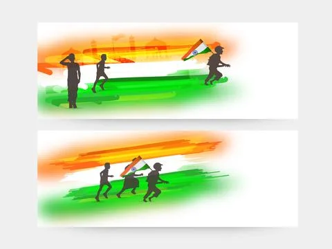 Web header or banner for Indian Republic Day. Stock Illustration
