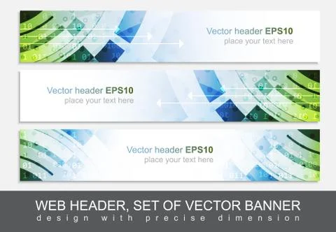 Web header or banner for your project, vector illustration Stock Illustration