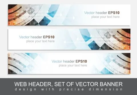 Web header or banner for your project, vector illustration Stock Illustration
