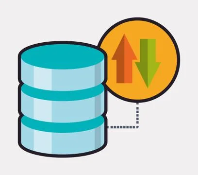 Web hosting and cloud computing 스톡 일러스트