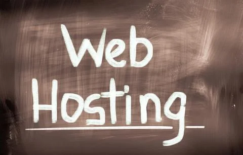 Web hosting concept Illustrazione stock