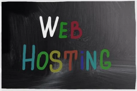 Web hosting concept Stock Photos