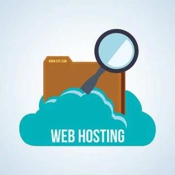 Web Hosting design. Data center  icon. Isolated illustration , vector Illustrazione stock