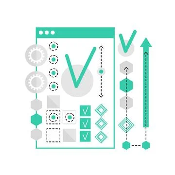 Web hosting domain Illustrazione stock