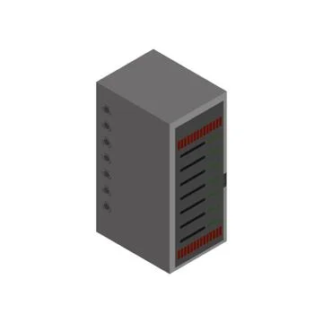 Web hosting icon. Data base design. Vector graphic Illustrazione stock