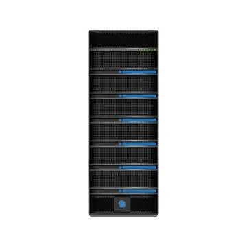 Web hosting icon. Data base design. Vector graphic Illustrazione stock