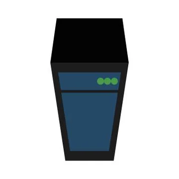 Web hosting icon. Data base design. Vector graphic Illustrazione stock