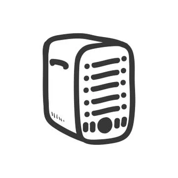 Web hosting icon. Data base design. Vector graphic Stock Illustration