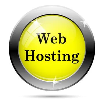 Web hosting icon Stock Illustration