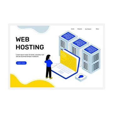 Web Hosting Stock Illustration