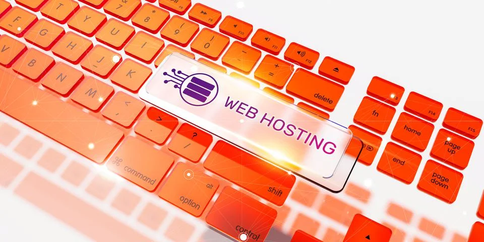 Web hosting Stockfoto's
