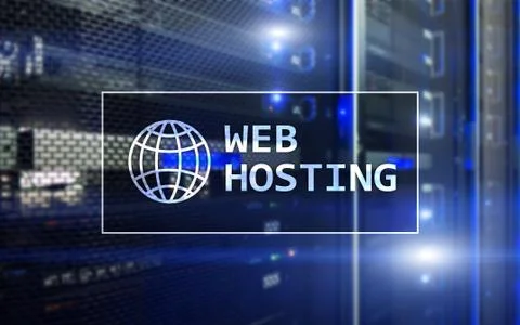 Web Hosting, providing storage space and access for websites. Foto stock